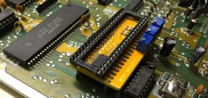 The LumaFix64 removes vertical lines from your Commodore 64. Read the review and see the pictures on breadbox64.com